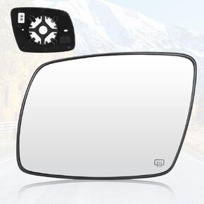 Youxmoto Passenger Right Side Heated Mirror Glass for Dodge Journey 2009 2010 2011 2012 2013 2014 2015 2016 2017 2018, with Rear Holder Rearview Mirror Glass, Fits 68045692AA 68045690AA