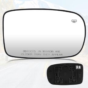 Youxmoto 68101147AA Driver Left Side Heated Mirror Glass, Replacement for 2011-2017 Chrysler 200, 2012-2021 Chrysler 300, 2011-2021 Dodge Charger, Fits 68101147AA