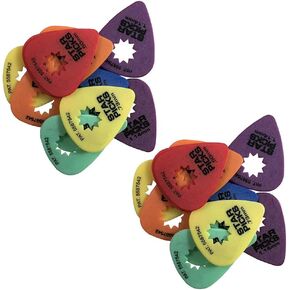 Everly Star Guitar Picks 24 Pack Variety Pack Two of Each Size (30029)