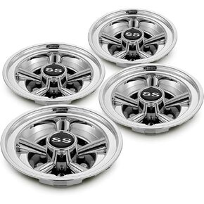 Golf Cart Accessories Wheel Covers Hub Caps for Yamaha/Club CAR/EZ-GO Par Car 8" (Set of 4) (Black)