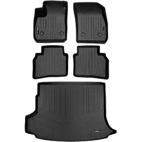 SMARTLINER Custom Fit All Weather Black 2 Row Floor Mats and Cargo Liner Set Compatible with 2021-2023 Buick Envision