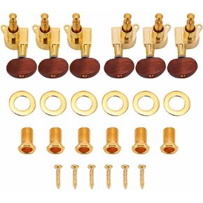 3L3R Guitar Tuning Pegs Set with Mounting Screws Locking Tuners Machine Heads for Acoustic Electric Guitar(gold)