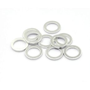 M14 Oil Drain Plug Gasket Crush Ring 21513-23001 Aluminum Washer Compatible with Hyundai Kia Vehicle (5pcs)