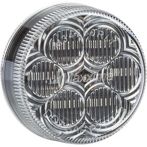 Maxxima M34260YCL Amber 2" Round LED Clear Lens Clearance Marker Light