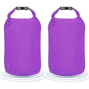 Desoto Waterproof Dry Bag 2 packs, 10L/20L/40L/70L Dry Sack Lightweight Portable, Dry Storage Bag to Keep Gear Dry Clean for Kayaking, Gym, Hiking, Swimming, Camping (Blue, 20L)