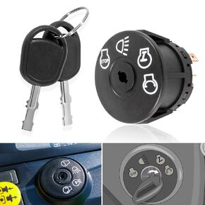Starter Ignition Switch w/ 2 Keys Fit for John Deere X100 Series Tractor X300 X304 X310 X320 X324 X330 X340 X350 X354 X360 X370 X380 X384 X390 X500 X520 X530 X534 X540