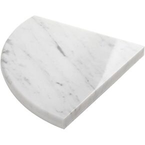 Marble Corner Shower Shelf White Marble Corner Shelf for Bathroom Polished 8" X 8" X 2/5" Pack of 1