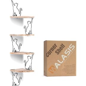 Corner Shelf Wall Mounted - White Floating Wall Shelf for Display Decorative Hanging Shelves for Bedroom Bathroom Living Room