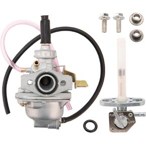 Carburetor Carb Compatible with Honda CRF50 CRF50F XR50 Z50 CRF 50 XR 50R Z50R, Compatible with Honda 50 50R Carb Carburetor, with 16950-GCF-671 Fuel Valve Petcock