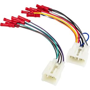 RED WOLF Car Radio Wiring Harness W/Pre-Install Wire Connector Butt for 1992-2019 Toyota 4Runner Camry RAV4, 2014-2018 Scion iM tC iQ Install Aftermarket Stereo Cable CD Receiver Without JBL System