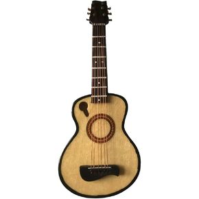14cm Wooden Mini Guitar Model Guitar Decorations Mini Guitar Ornaments