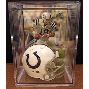 Indianapolis Colts NFL Helmet Shadowbox w/Peyton Manning card