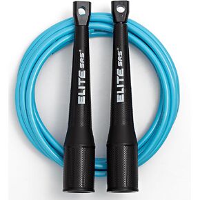 EliteSRS 10 Foot Outdoor Rated 5Mm Pvc, Boxer Jump Rope 3.0 with Smooth Action Polymer Handles and Ergonomic Slip-Resistant Dimpled Grips