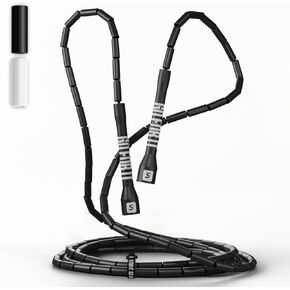 Sportbit Beaded Jump Rope - Tangle-free Adjustable Jump Ropes for Fitness - Lightweight Skipping Rope for Women, Men - Speed Jump Rope for Workout, Athletics, Crossfit, Women Exercise