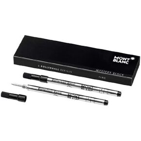 Montblanc Refills Black 2 Pack Medium Point Rollerball Pen