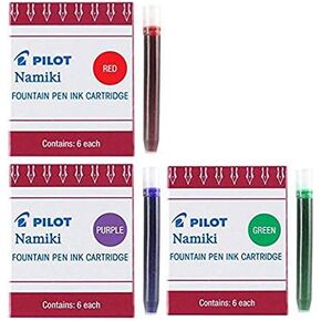 Pilot Namiki IC50 Fountain Pen Ink Cartridge Purple Green Red(69002-69003-69004)