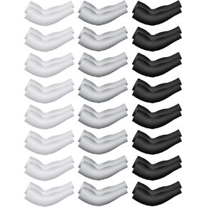48 Pairs Summer Unisex UV Sun Protection Arm Sleeves Colored Cooling Athletic Sleeves for Women Men Youth in Kuwait