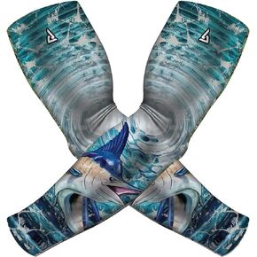 Compression Arm Sleeves For Sun Protection UPF 50+ - Sports Sleeve For Baseball Basketball Football