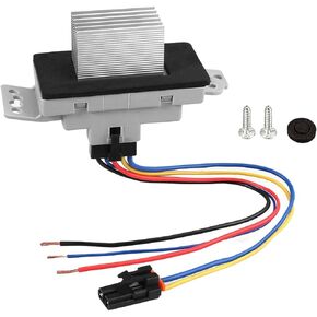 HVAC Blower Motor Resistor Kit Replacement# 15-81773 JA1639 973-508 89019351 RU631 Fit Chevy Silverado Tahoe Suburban Tahoe Impala Limited GMC Sierra Yukon