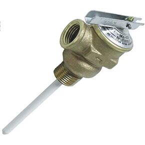 Camco 10421 1/2" Temperature and Pressure Valve with 4" Probe