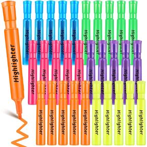 Qilery Highlighters Bulk, 30 Pack Tank Style Chisel Tip Highlighters Markers Quick Drying for Kids and Adult Coloring, Classroom Home Office School Supplies(Green)