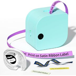 Phomemo Label Makers - Label Maker Machine with Tape, Mini Bluetooth Label Maker Rechargeable for Storage, Office, Home, Organizing, Gift, Thermal Transfer Label Printer Come with 3 Label Tape
