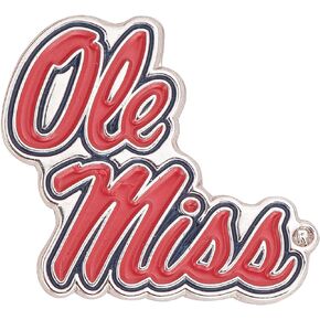 University of Mississippi Lapel Pins Rebels Ole Miss U of M Logo Enamel Made of Metal (Pin A)
