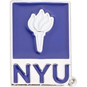 New York University Lapel Pins Violets NYU Logo Enamel Made of Metal (Pin A)