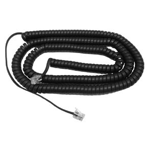 The VoIP Lounge 25 Foot Black Long Handset Receiver Cord for Yealink Phone T40 T41 T42 T44 T46 T48 T52 T53 T54 T56 T57 T59 T19 T21 T23 T27 T29 T30 T31 T32 T33 T38