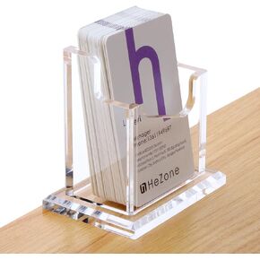 Business Card Holder Vertical, Business Card Display for Desk 6 Slot, Cards Stand for Women and Men (6 Slot Vertical)