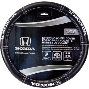 Plasticolor 006705R01 Replacement for Car Truck or SUV Steering Wheel Cover with Honda Logo Embrodired Logo High Contrast Stitching