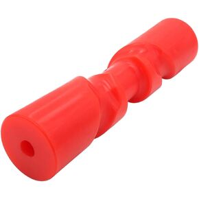 12 Inch Red Polyurethane Self Centering Roller Non Marking Boat Trailer