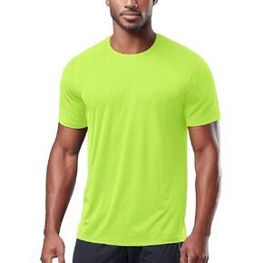 Zengjo Men's Workout Shirts Lightweight Quick Dry Gym Running Athletic Performance Tee Moisture Wicking Short Sleeve