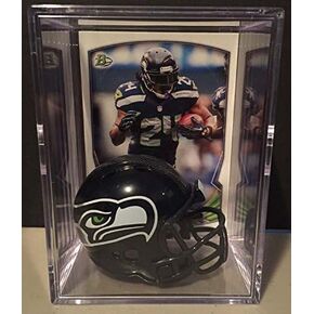 Seattle Seahawks NFL Helmet Shadowbox w/Marshawn Lynch card in Kuwait