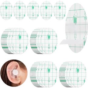 Ear Covers for Shower, 120 Pieces Waterproof Ear Stickers Ear Covers for Swimming Shower Ear Protectors with Waterproof Cotton Ear Plugs for Shower Surfing Snorkeling and Other Water Sports