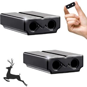 Deer Whistles for Car - Deer Horn for Vehicles, Trunks, Motorcycle, SUV, Deer Deterrent Warning Devices Animal Alert for Cars with Extra Tapes（4 Pack）