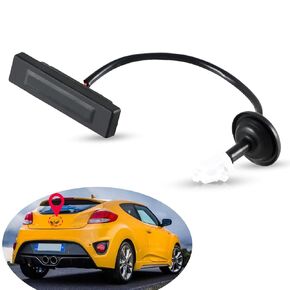Outside HDL Lock Assembly Tailgate Rear Hatch Handle Release Button Switch Rear Back Hatch Release Switch Trunk Button Compatible with Hyundai Veloster 12-17 Without Camera Replace#:81260-2V000