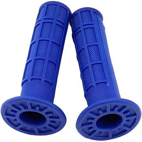 ATV Hand Grips 7/8" Soft Rubber Grip Compatible with ATV Arctic Cat Suzuki Yamaha Kawasaki Honda 400ex -Blue