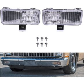 C10 Turn Signal Park Lights Front متوافق مع 1981-1982 Chevy GMC PU Blazer Jimmy (مجموعة من 2)