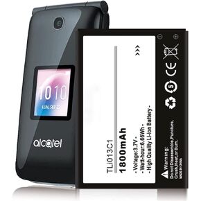 SHENMZ TLi013C1 Battery, (Upgraded) 1800mAh New Replacement Battery for Alcatel One Touch Go Flip Phone 4051S 4044W 4044T 4044O 4044V Ultra High Capacity Li-ion Battery