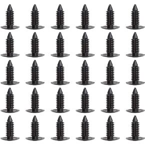 Universal Plastic Rivets for EZGO Club Car Yamaha Golf Cart, Auto Body Fastener Push Pin Screw Panel Fixings Clips Black