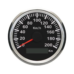 ELING GPS Speedometer Gauge Velometer 120KM/H for Car Motorcycle Boat Yacht with Backlight 85mm 12V/24V