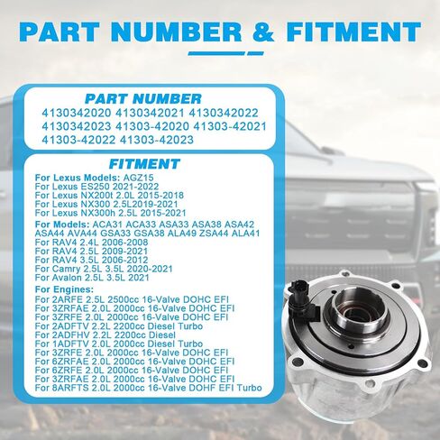 Transmission Viscous Coupling Assy fits for Lexus ES250 2021-2022, for RAV4 2.4L 2006-2008, for Camry 2.5L 3.5L 2020-2021 Replace OE 4130342020 4130342021 4130342022 4130342023 in Saudi Arabia