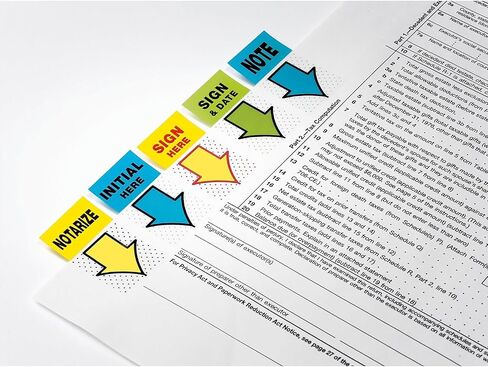Post-it 680IH2 Initial Here Message Flags, 1-Inch x1-3/4-Inch, 100/PK, Blue in Saudi Arabia