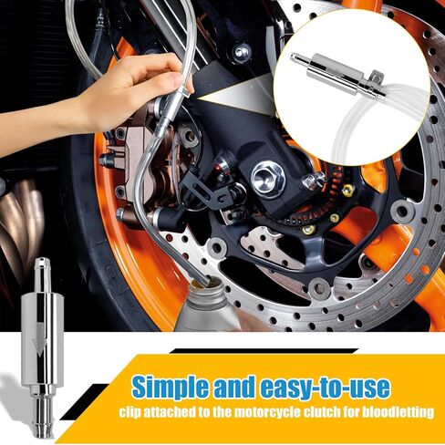 خط وقود الدراجات النارية، خرطوم نزيف الفرامل، خرطوم أنبوب مرن من البولي فينيل كلوريد المقوى بالضغط العالي، مجموعة أدوات نزيف أنبوب فحص الصمام في اتجاه واحد لقابض الدراجة النارية (فضي) in Kuwait