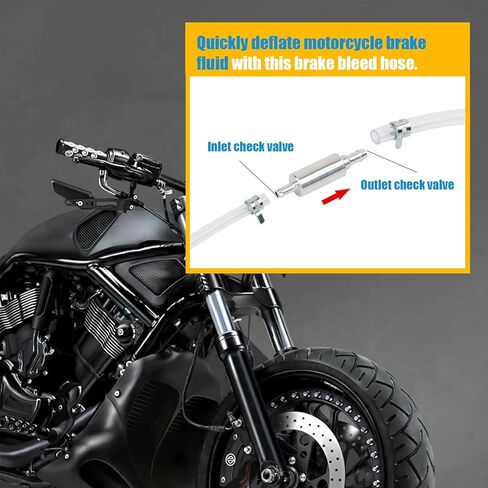 خط وقود الدراجات النارية، خرطوم نزيف الفرامل، خرطوم أنبوب مرن من البولي فينيل كلوريد المقوى بالضغط العالي، مجموعة أدوات نزيف أنبوب فحص الصمام في اتجاه واحد لقابض الدراجة النارية (فضي) in Kuwait