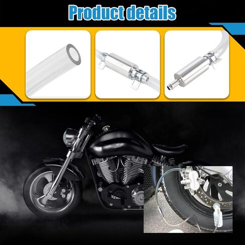 خط وقود الدراجات النارية، خرطوم نزيف الفرامل، خرطوم أنبوب مرن من البولي فينيل كلوريد المقوى بالضغط العالي، مجموعة أدوات نزيف أنبوب فحص الصمام في اتجاه واحد لقابض الدراجة النارية (فضي) in Kuwait