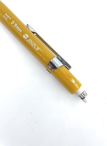 قلم رصاص ميكانيكي جيدو للصياغة 0.9 مم متوسط ​​النقطة HB #2 الرصاص مع طرف ممحاة أسطوانة صفراء لكتابة رسم الرسم. عبوة من 12 قلم رصاص in Kuwait