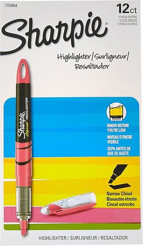 Sharpie Accent Products - Sharpie Accent - Accent Liquid Pen Style Highlighter, Chisel Tip, Fluorescent Pink, 12/Pk - Sold As 1 Dozen - Features a visible ink supply so you never run out in Saudi Arabia