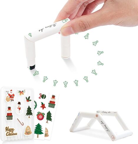 8Pcs Colorful Highlighters Curve Pen - 8 Patterns, Assemblable, DIY Shapes, Suitable for Journaling, Scrapbooking, Greeting Cards, Note Taking, Drawing, Novelty Gift in Saudi Arabia